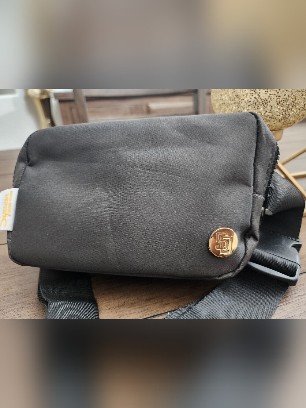 SD Padres Minimalist Dark Brown Crossbody Sling Bag - Picture 2 of 8